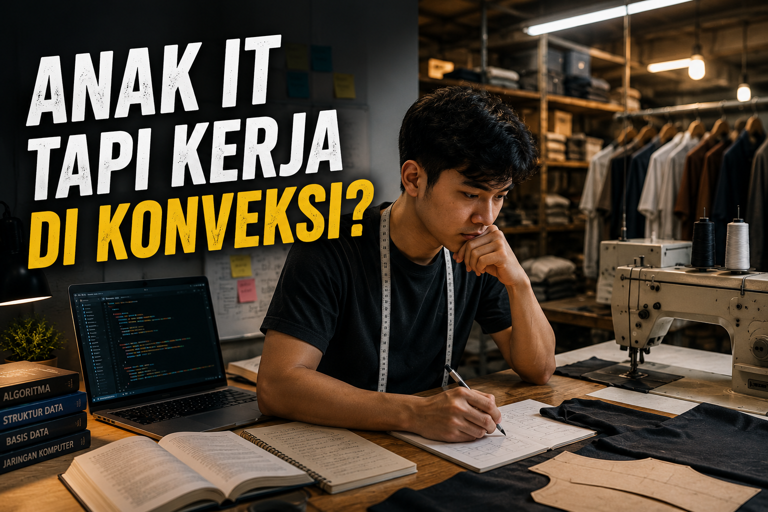Anak IT Tapi Kerja di Konveksi? Cerita 3+ Tahun Kerja Part-Time Sambil Kuliah